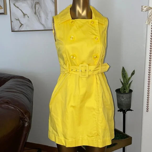 knee length dresses for ladies Alexandria Bright Yellow Mini Dress – Rachelle Danielle Rose Gifts & Decor main image 0